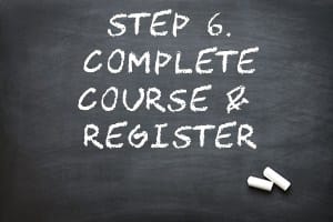 step 6 complete course and register