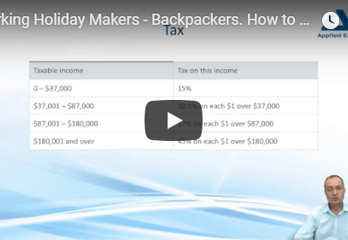 How to set up working holiday employees in MYOB [Video] 1