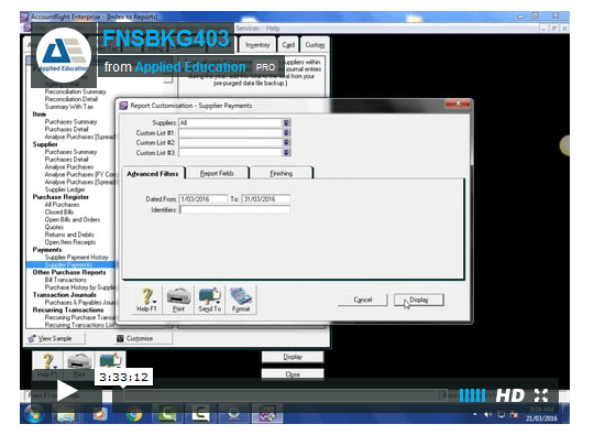 FNSBKG403 Establish and maintain an accrual accounting system 