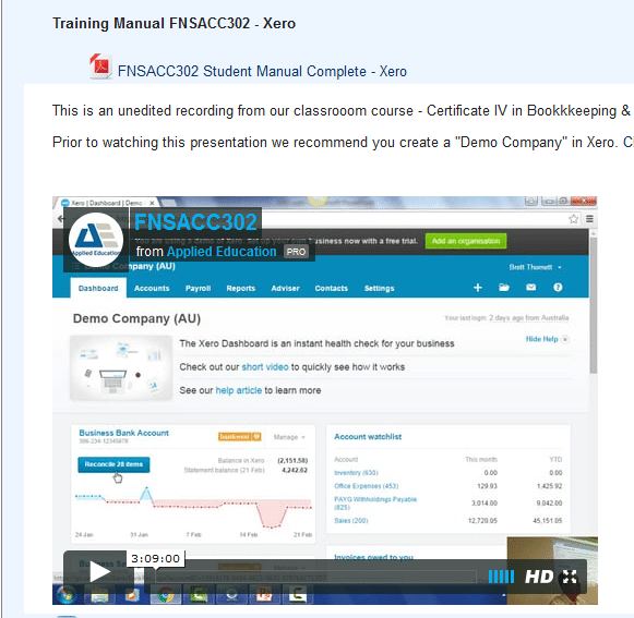 FNSACC302 Administer subsidiary accounts and ledgers can now be completed and assessed using Xero or MYOB 3