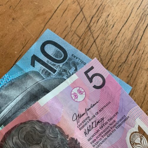 5 and 10 australian dollars