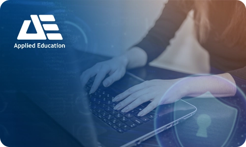 Student learning cyber security online with Applied Education